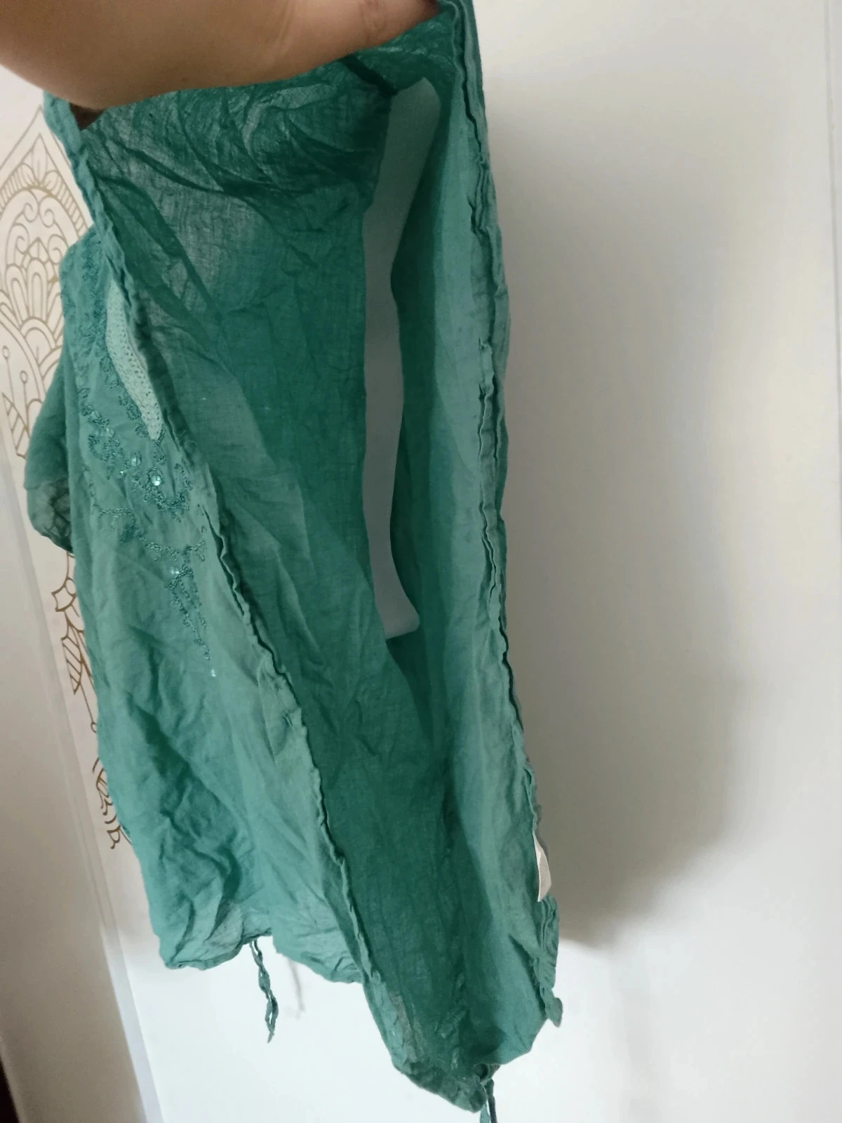Tunique bleue turquoise en coton – photo 5